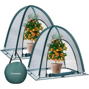 Garden Netting Cover, 36 x 36 x 39 Inch Pop-up Guard Cover, 2-Pack, Green